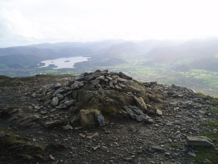 Derwent Water from Ullock Pike summit Derwent Water from Ullock Pike summit